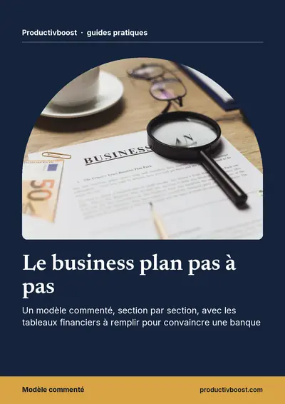 Couverture de l'ebook Le business plan pas à pas