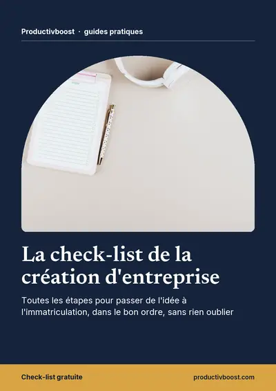 Couverture de l'ebook La check-list de la création d'entreprise