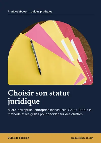 Couverture de l'ebook Choisir son statut juridique