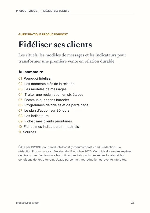 Aperçu de la page 2 de l'ebook Fidéliser ses clients
