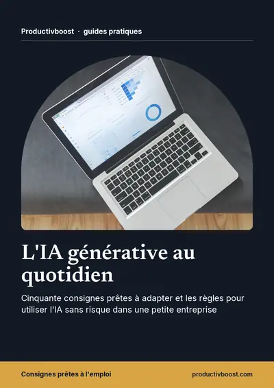 Couverture de l'ebook L'IA générative au quotidien